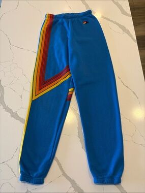 Aviator Nation Blaze 4 Joggers ~ Small ~ Ocean